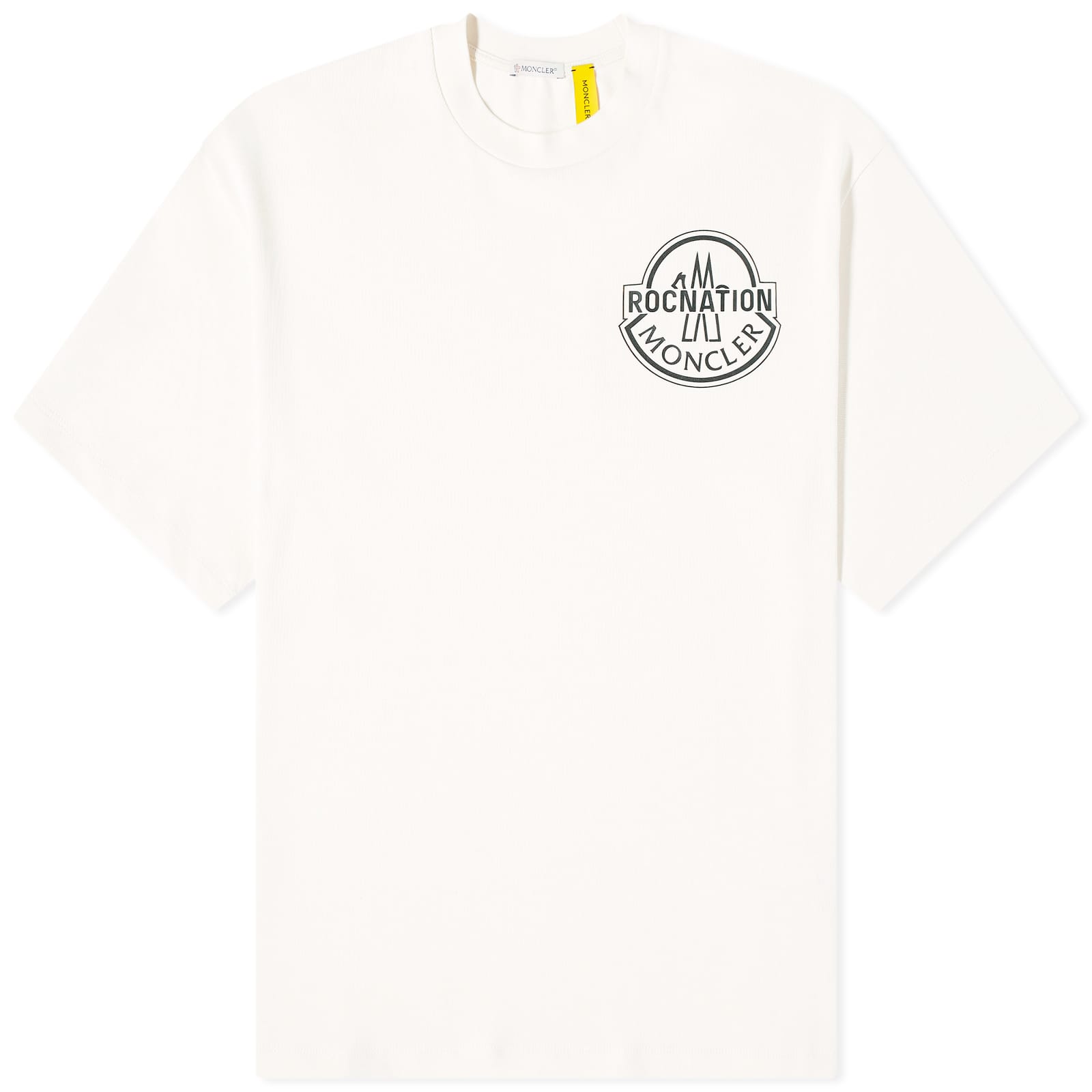 цена Рубашка Moncler Genius X Roc Nation Short Sleeve T, цвет Off White & Cream