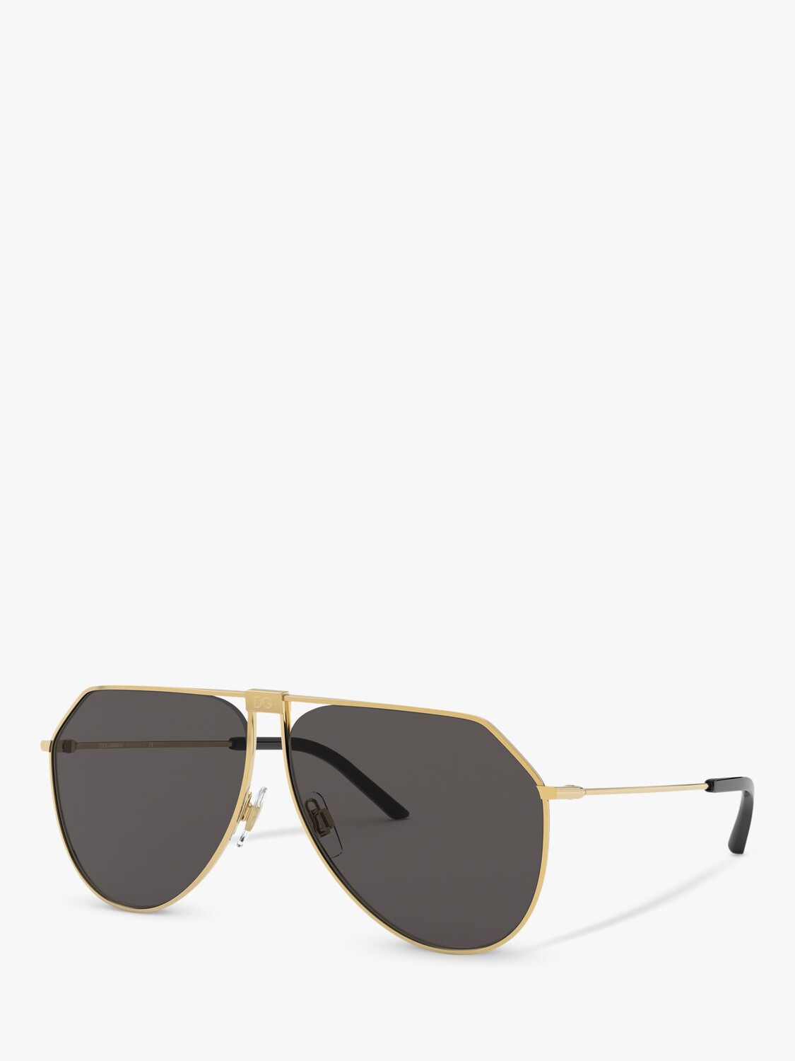 

Dolce & Gabbana DG2248 Мужские солнцезащитные очки-авиаторы, золотистый/серый