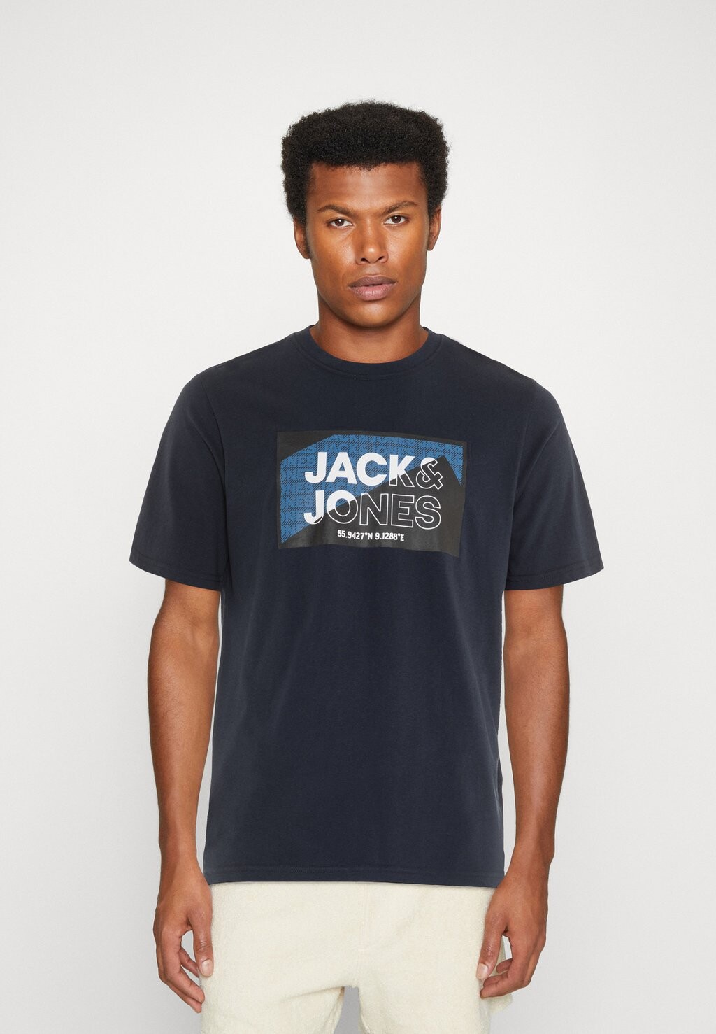 

Футболка с принтом Jack & Jones, темно-синий