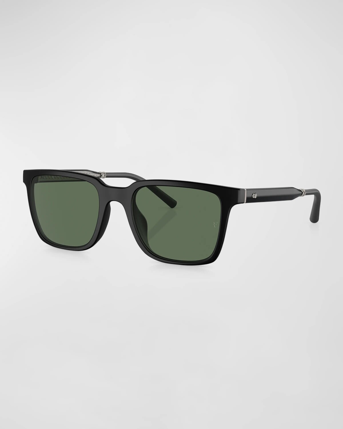 

Мужские прямоугольные солнцезащитные очки Mr. Federer Oliver Peoples, цвет Matte Black
