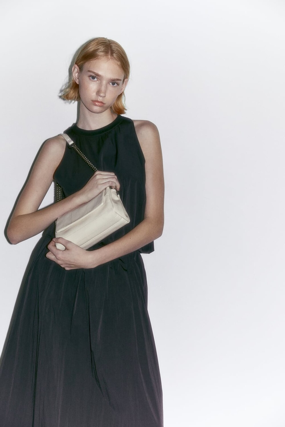 

Сумка rock с клапаном ZARA, экру