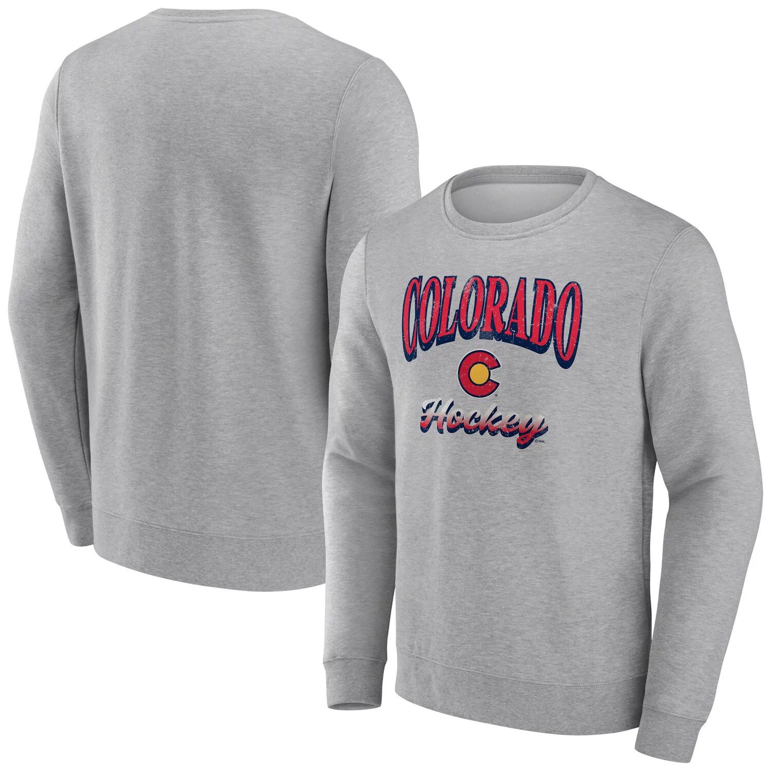 Мужской пуловер с логотипом Heather Grey Colorado Avalanche Special Edition 2.0 Fanatics