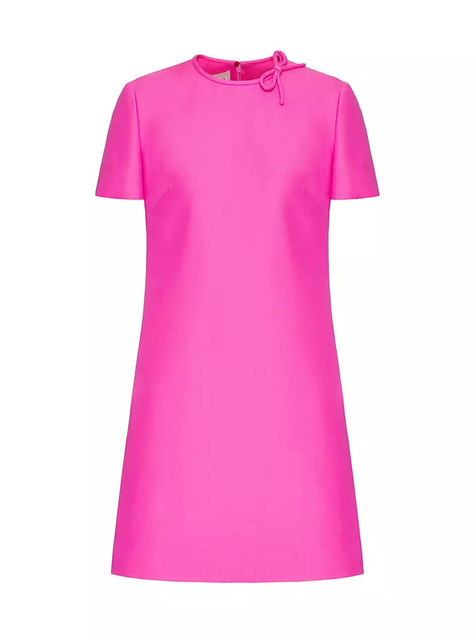 

Короткое платье из крепа от кутюр Valentino Garavani, розовый