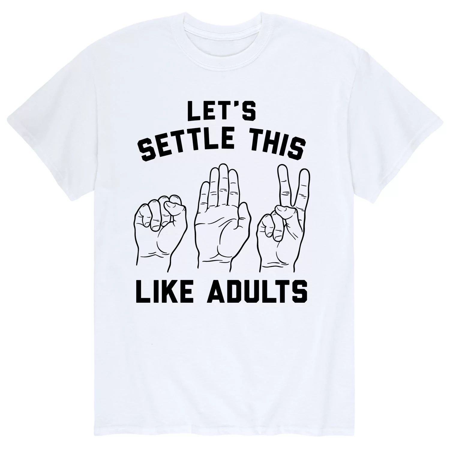 Мужская футболка «Давайте разберемся, как взрослые» Licensed Character разберемся
