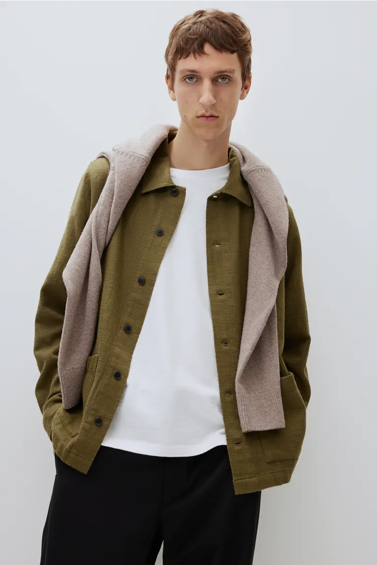 

Верхняя рубашка обычного кроя H&M, зеленый