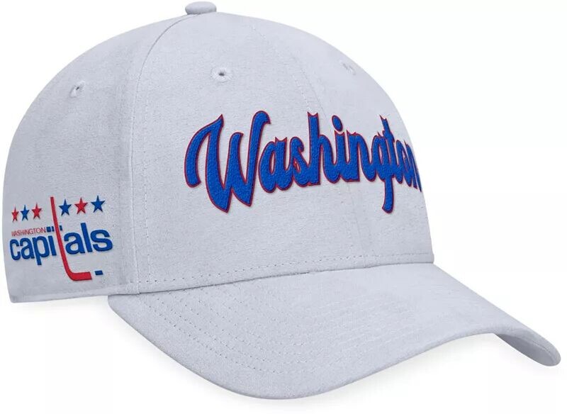 

Винтажная замшевая серая кепка NHL Washington Capitals Snapback