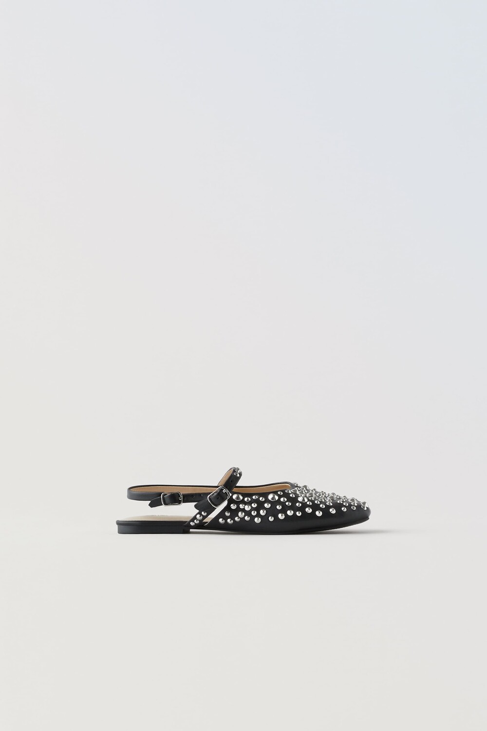 

Балерины с заклепками Zara, черный