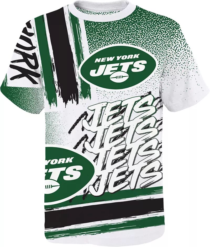 футболка team apparel размер xxl бордовый Nfl Team Apparel Молодежная футболка New York Jets Game Time Белая футболка