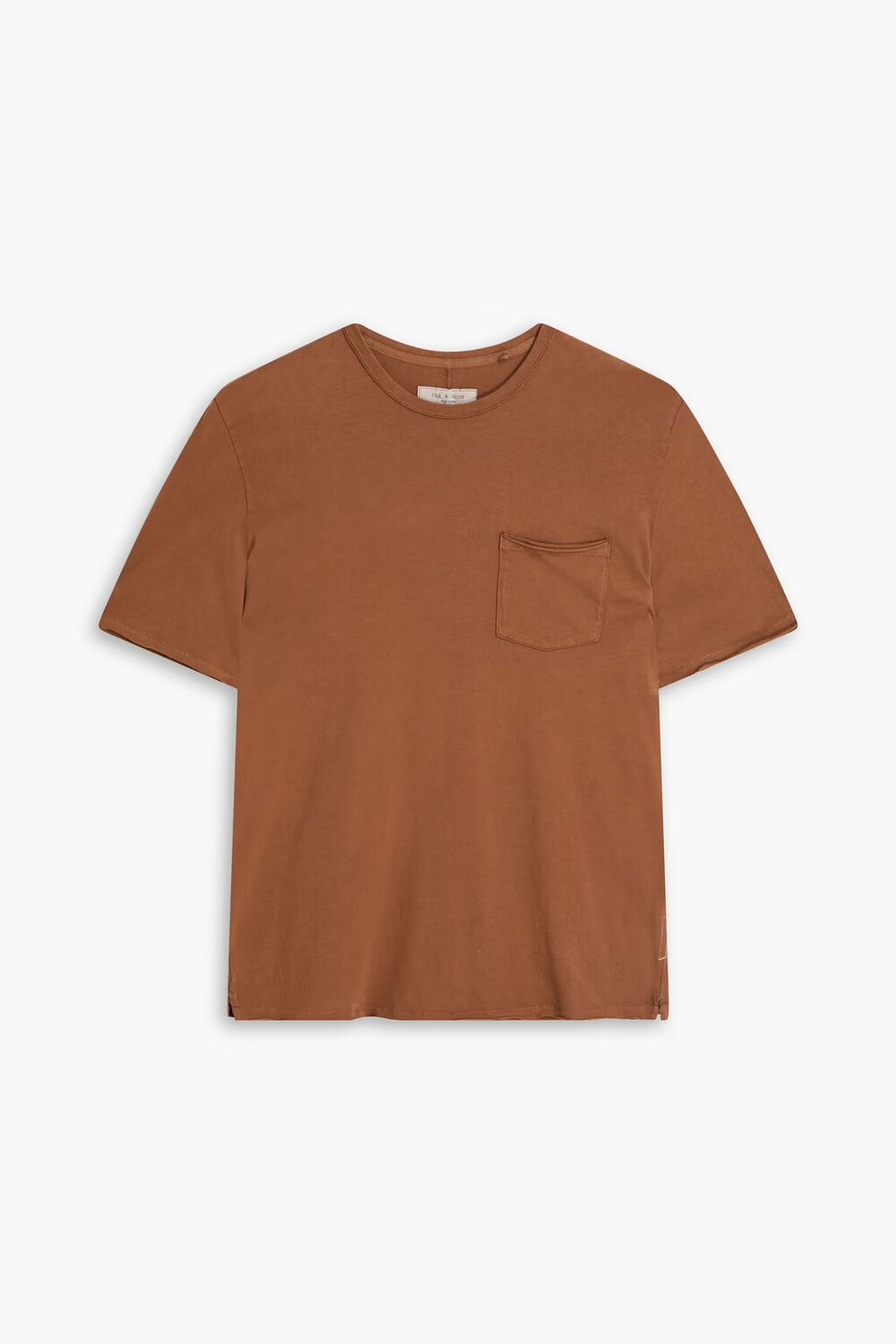 

Футболка Miles из хлопкового джерси Rag & Bone, коричневый
