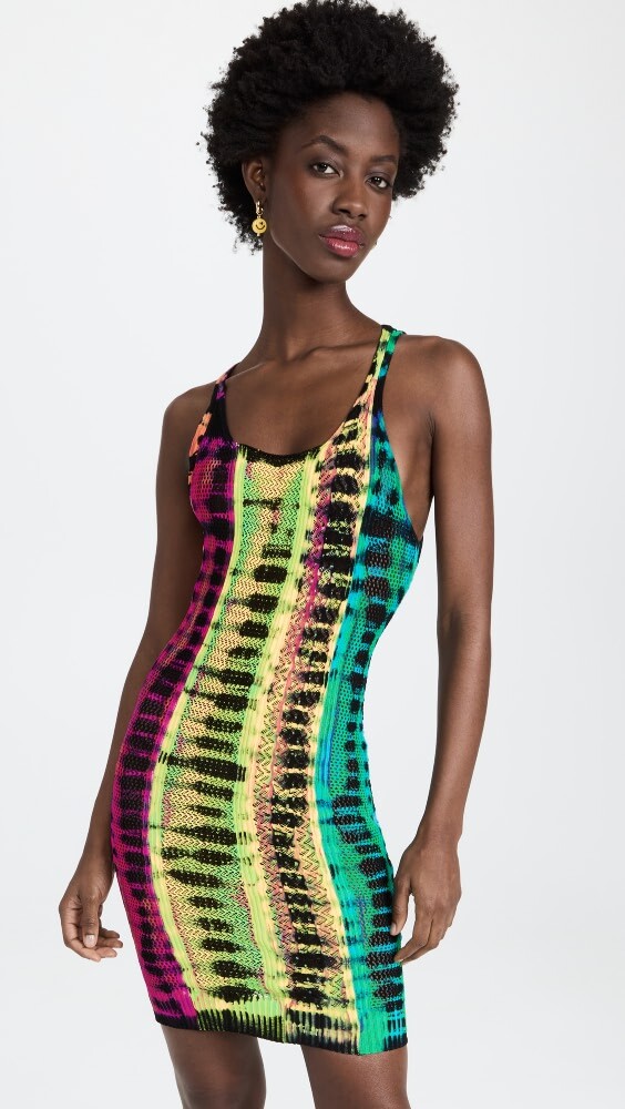 

Платье AGR Elastic Tie Dye Panelled Tank, черный