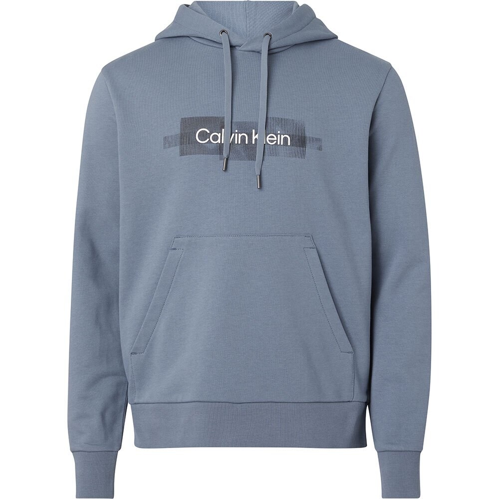 

Худи Calvin Klein Box Striped Logo, серый
