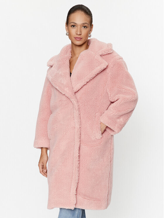 

Зимнее пальто стандартного кроя Guess, розовый