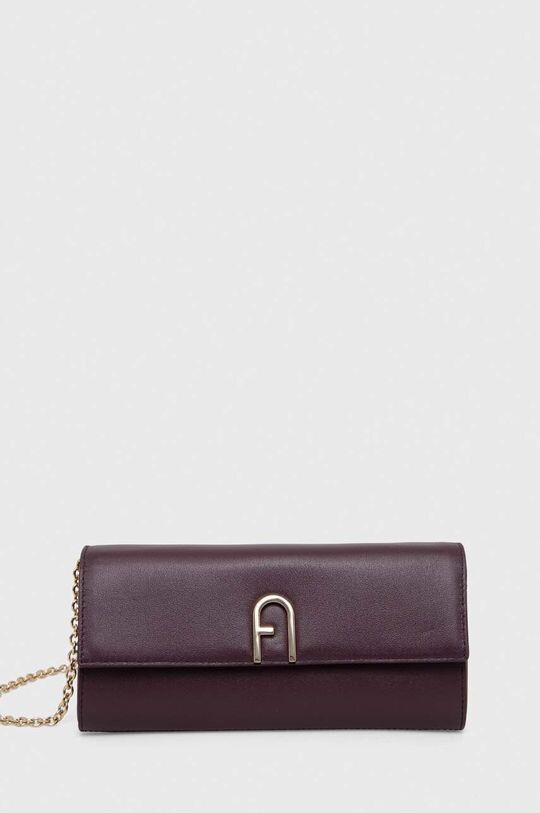 

Кожаная сумка-клатч Furla, фиолетовый
