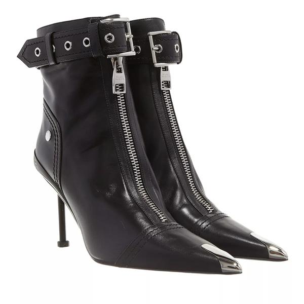 

Ботинки leather ankle boot Alexander Mcqueen, черный