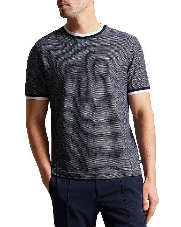 

Текстурированная хлопковая футболка Bowker Regular Fit Ted Baker