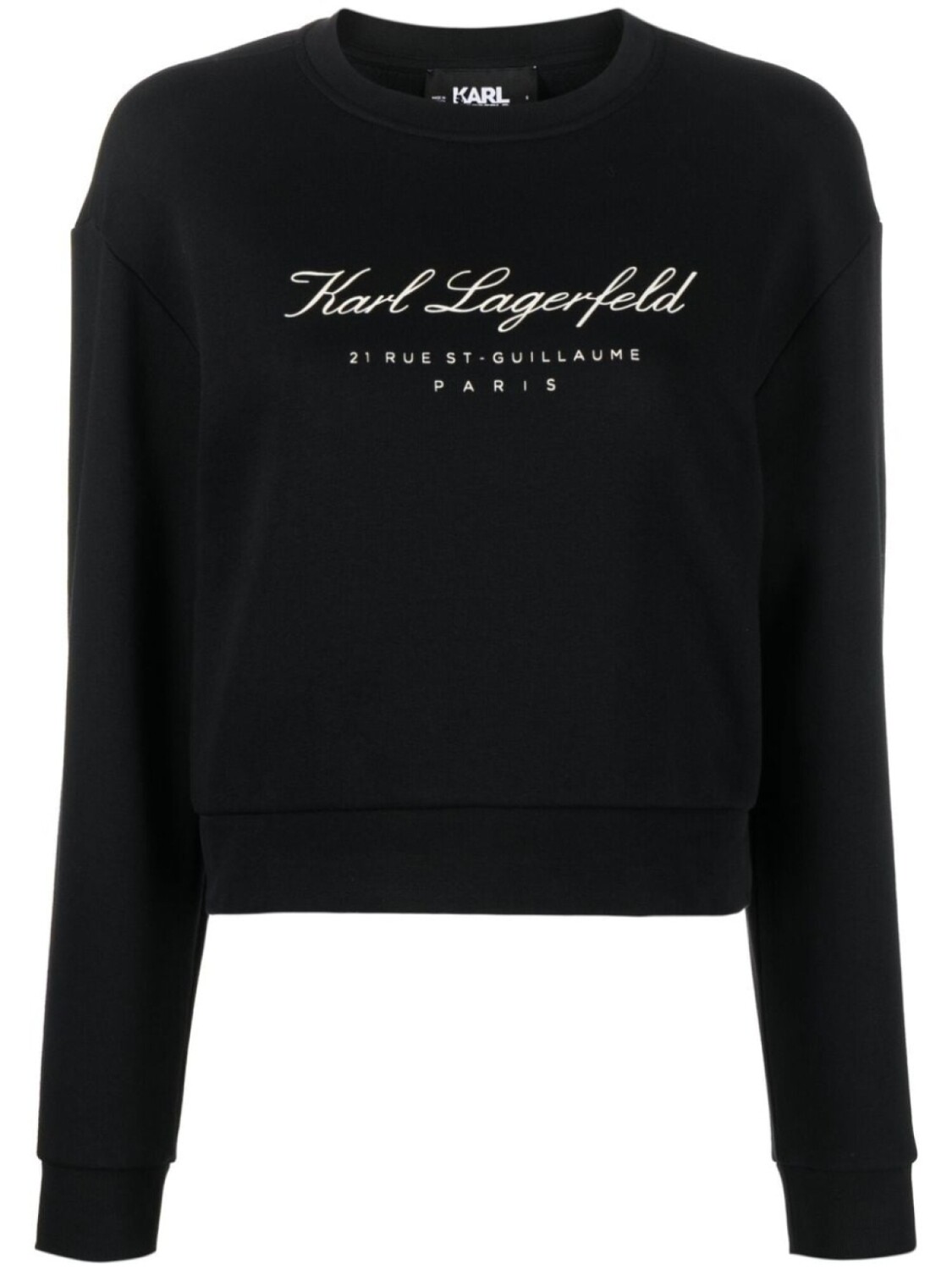 

Karl Lagerfeld толстовка Hotel Karl с круглым вырезом, черный