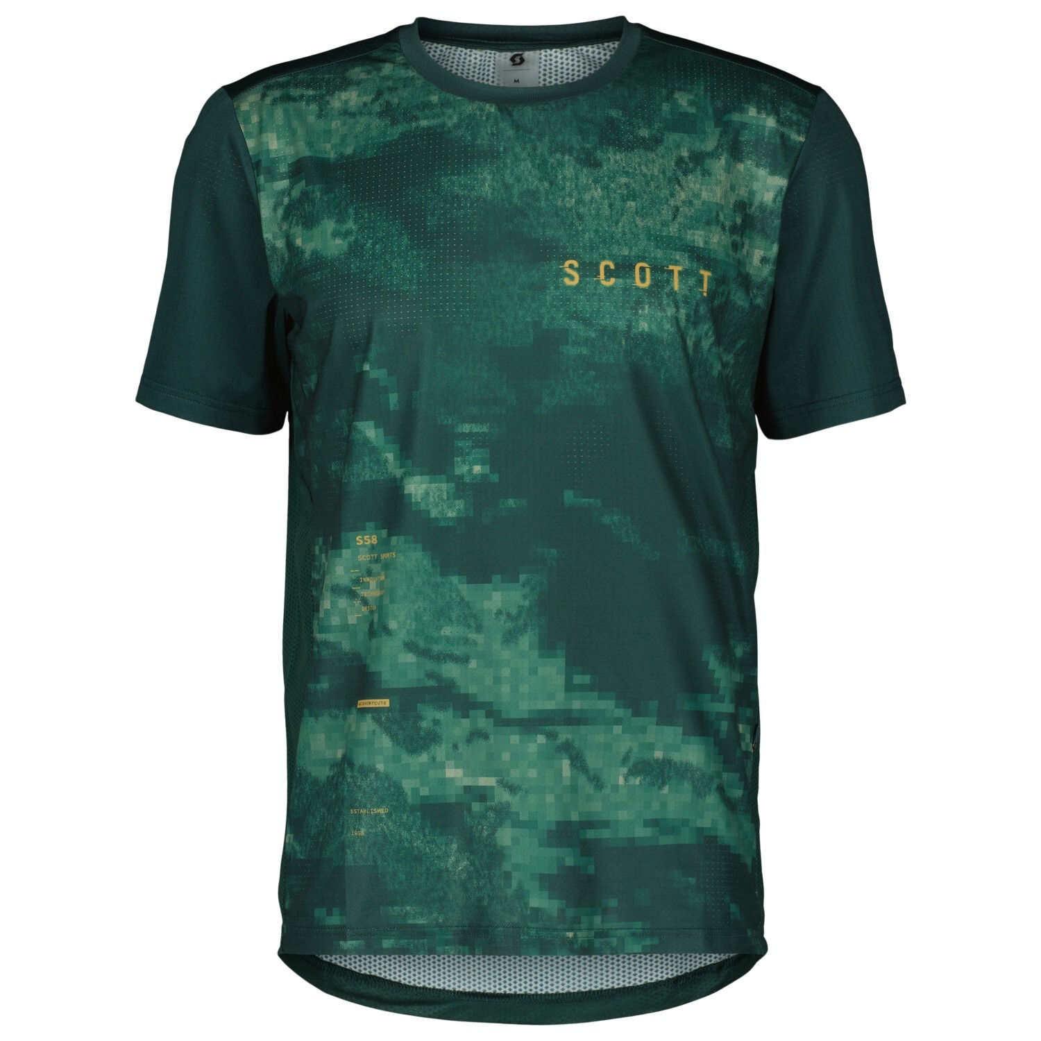 Велосипедный трикотаж Scott Trail Vertic S/S, цвет Lush Green/Haze Green