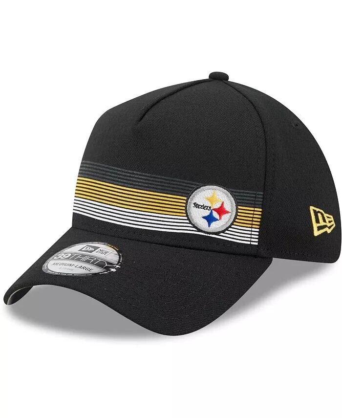 

Мужская черная кепка Pittsburgh Steelers Flawless Stripe 39THIRTY Flex New Era, черный