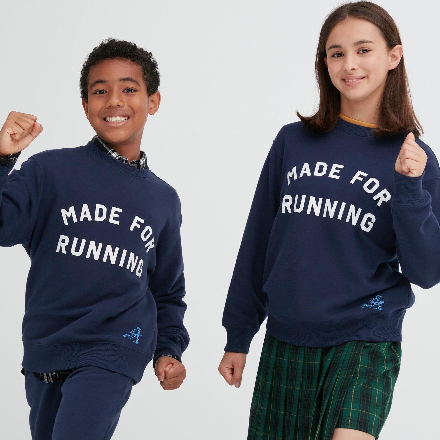 

Свитшот Ultra Stretch Uniqlo Kids, темно-синий