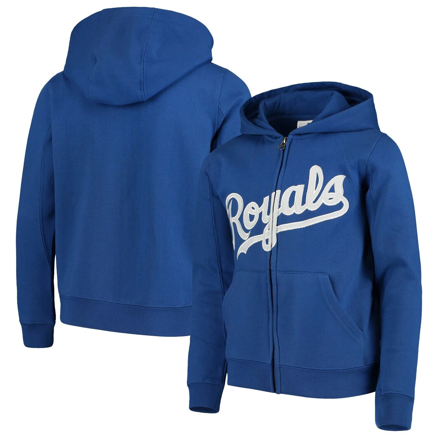

Толстовка с молнией во всю длину и цветной надписью Youth Royal Kansas City Royals Team Outerstuff