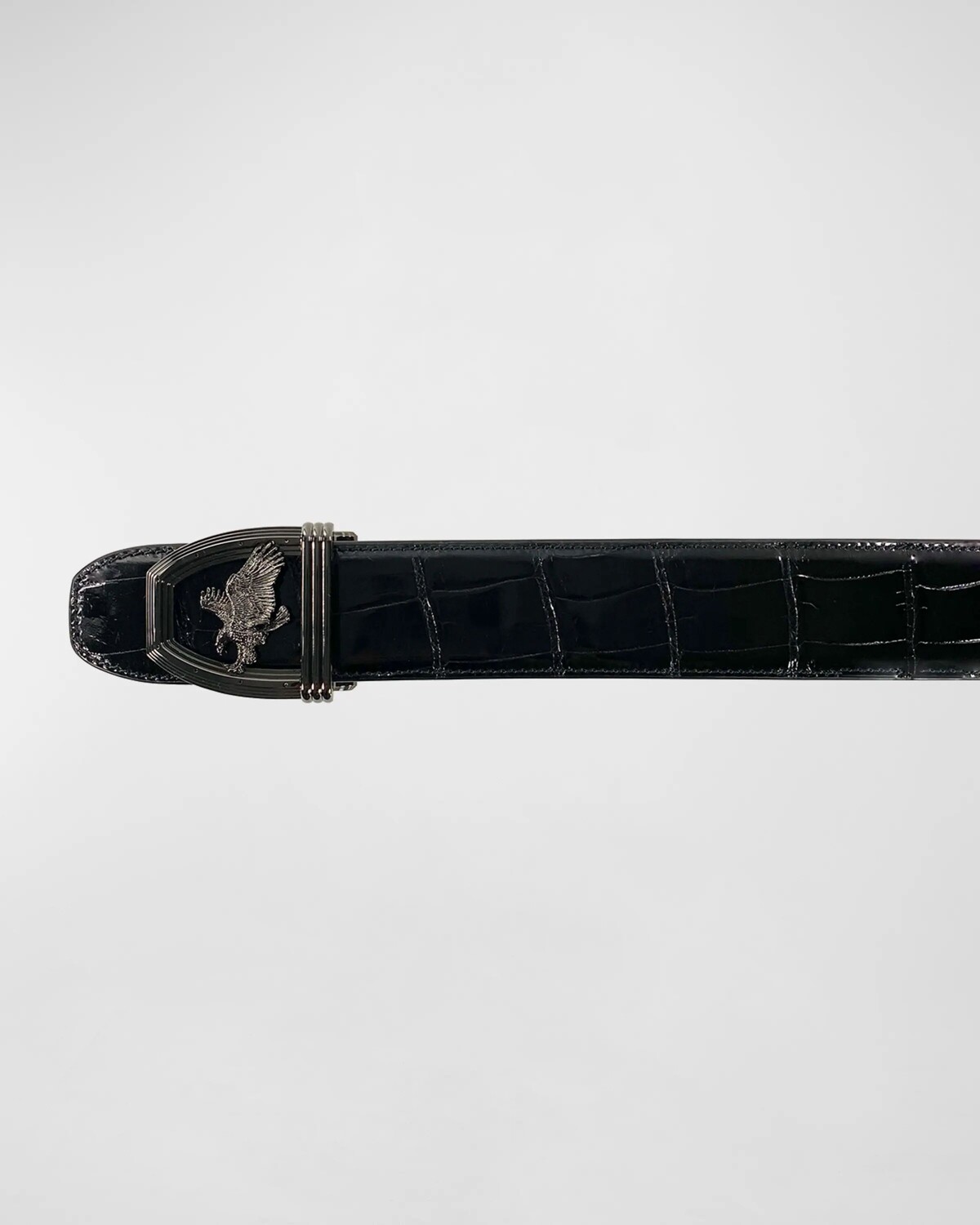 

Мужской ремень Signature Eagle из крокодиловой кожи Stefano Ricci, цвет Black