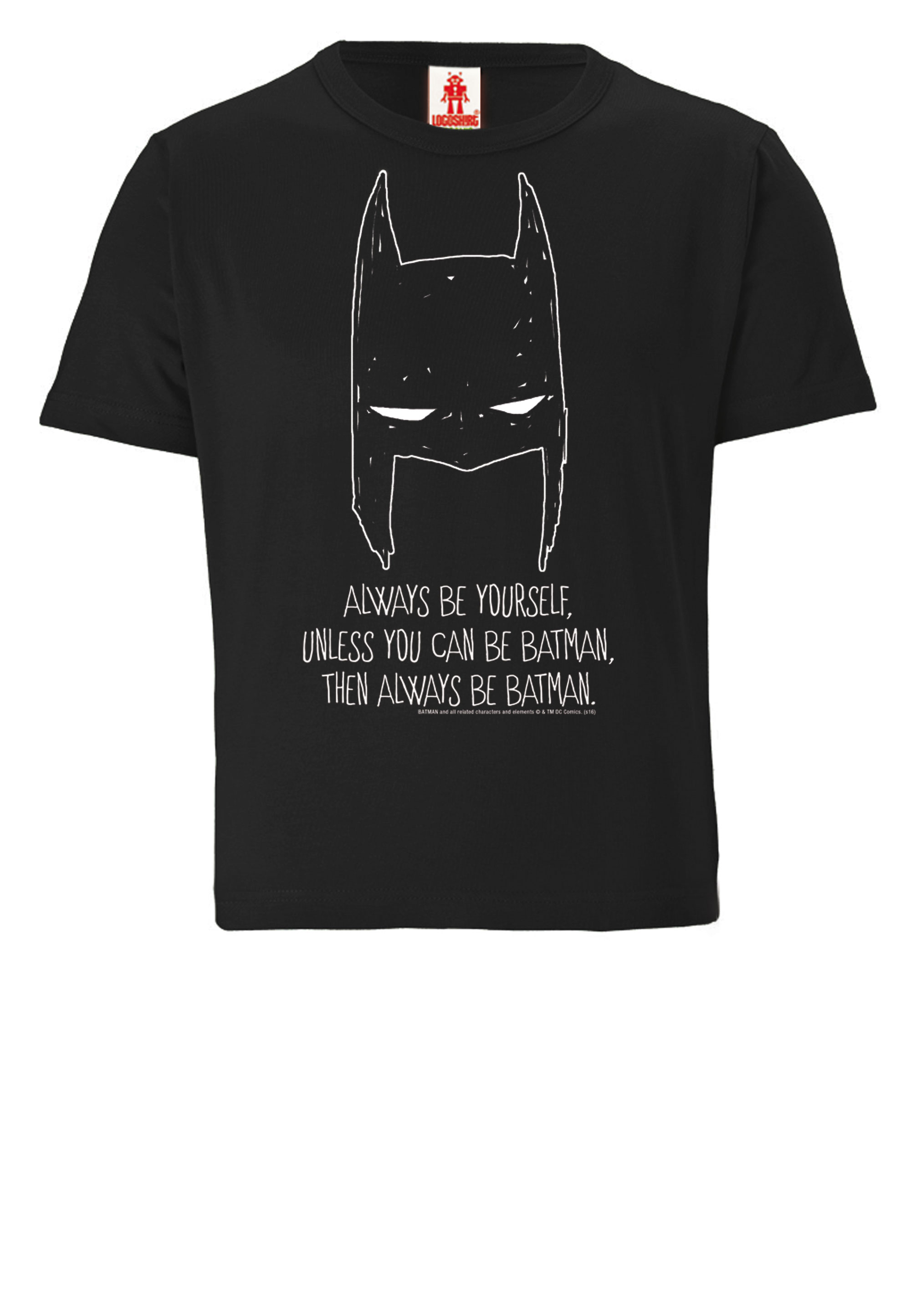 Футболка Logoshirt DC Comics Batman, Always Be Yourself, черный