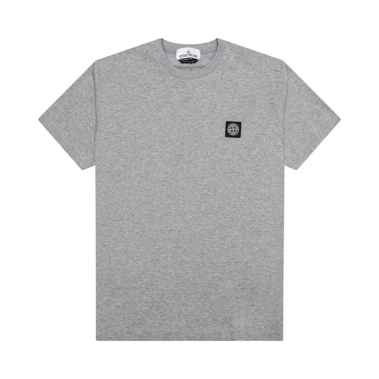 

Футболка Stone Island Compass Patch Logo Short-Sleeve 'Melange Grey', серый