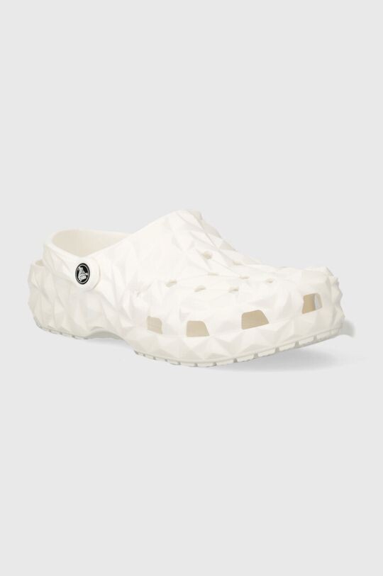 

Классические шлепанцы с геометрическим рисунком Crocs, белый