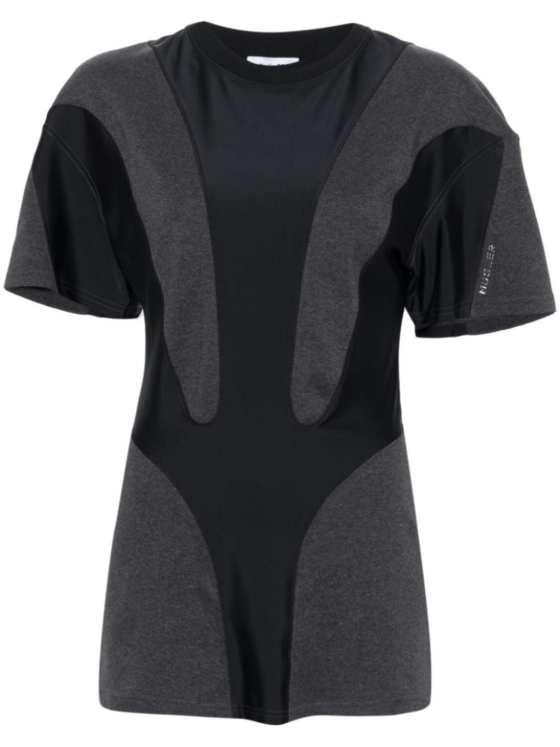 

Mugler футболка из органического хлопка, серый