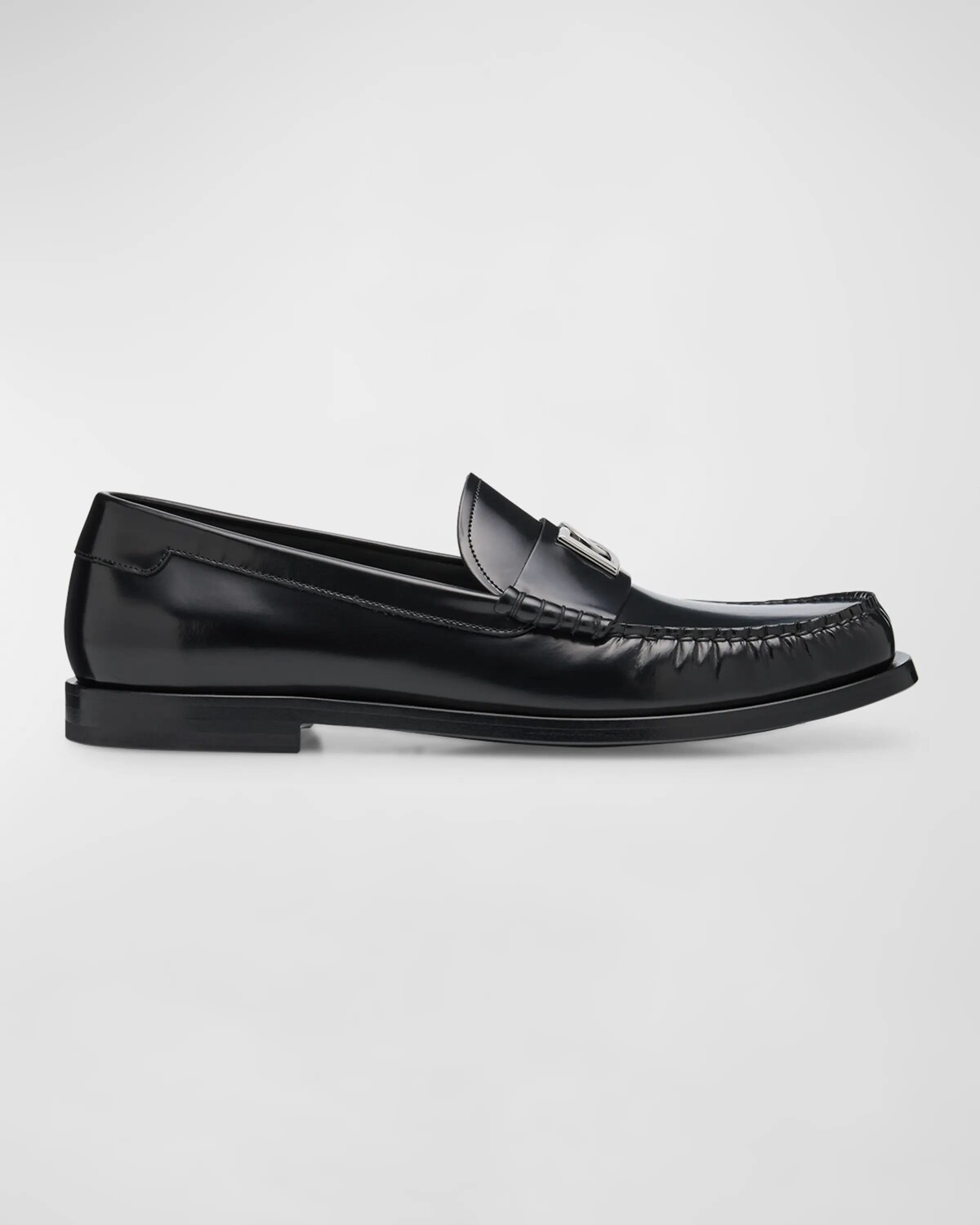 

Мужские пенни-лоферы из матовой телячьей кожи DG Dolce&Gabbana, цвет Blk