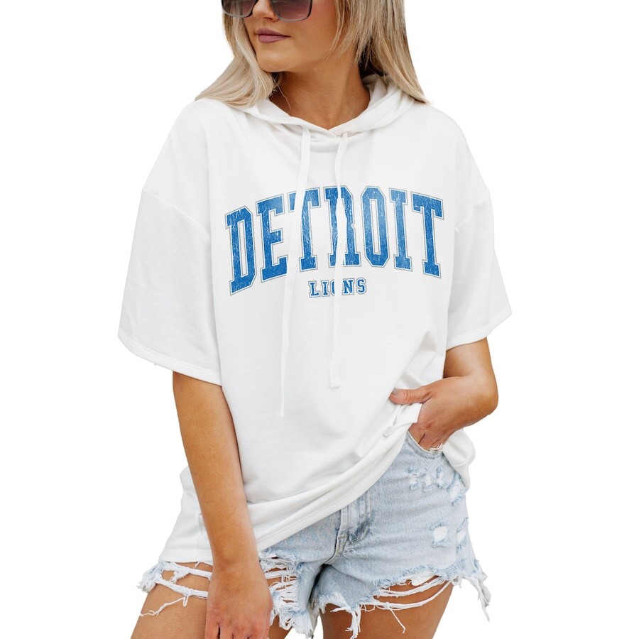 

Пуловер с капюшоном Gameday Couture Detroit Lions, белый