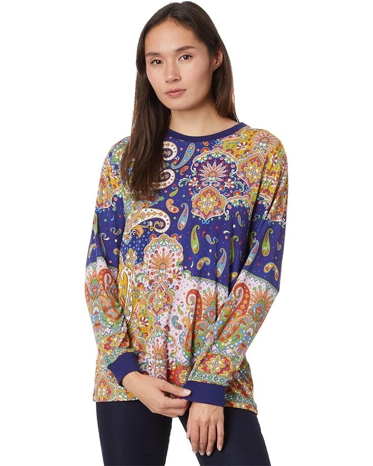 

Топ Johnny Was The Janie Favorite Crew Neck Long Sleeve, цвет Multi
