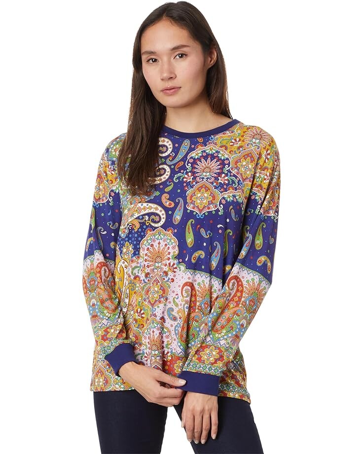 Топ Johnny Was The Janie Favorite Crew Neck Long Sleeve, цвет Multi