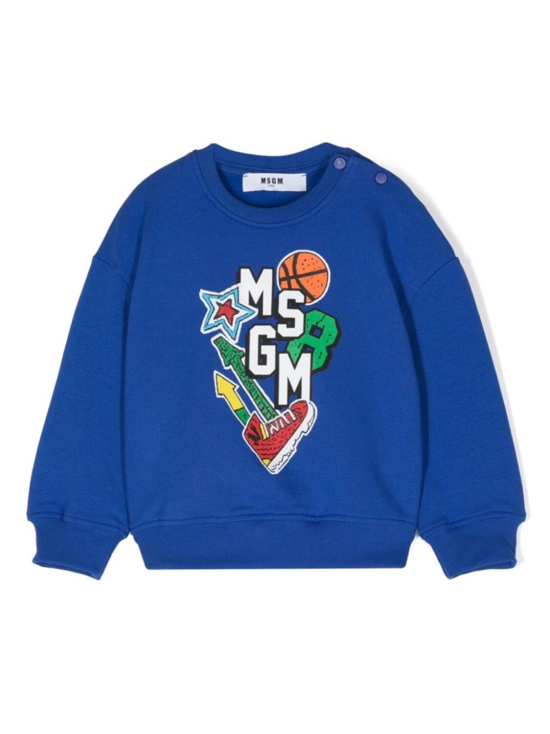 

MSGM Kids толстовка с логотипом, синий