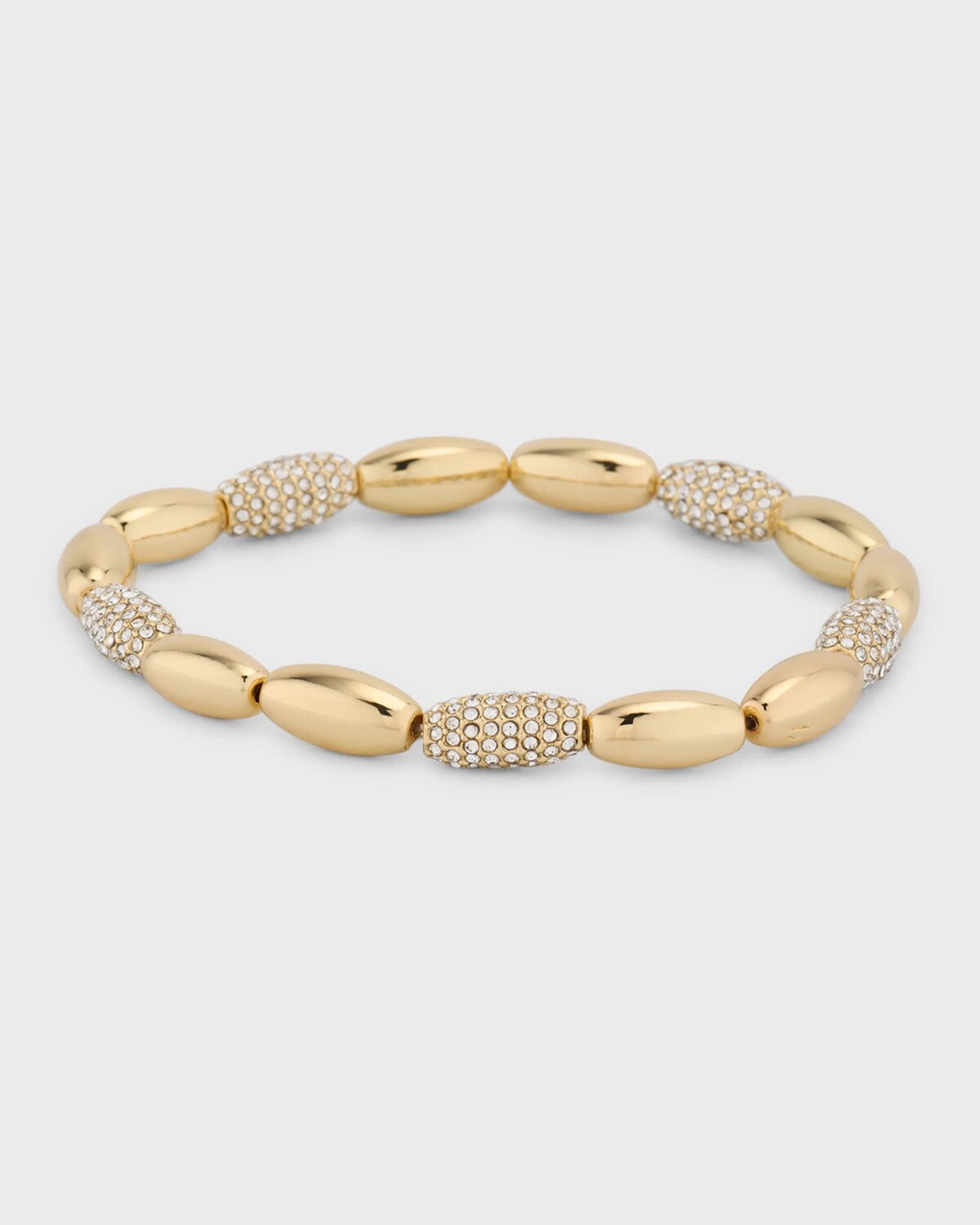 

Эластичный браслет Wyatt с кристаллами и бисером BaubleBar, цвет Gold
