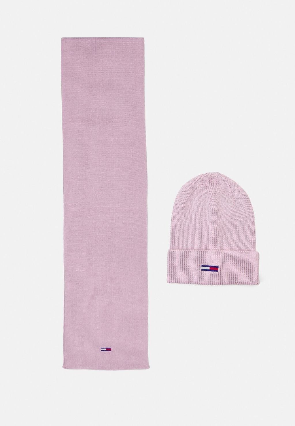 

Шарф Tommy Jeans КОМПЛЕКТ ШАПКА И ШАРФ ФЛАГ, цвет french orchid