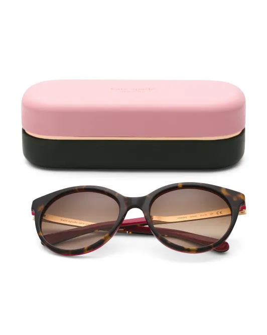 

Круглые солнцезащитные очки 53 мм Kate Spade, цвет Multi