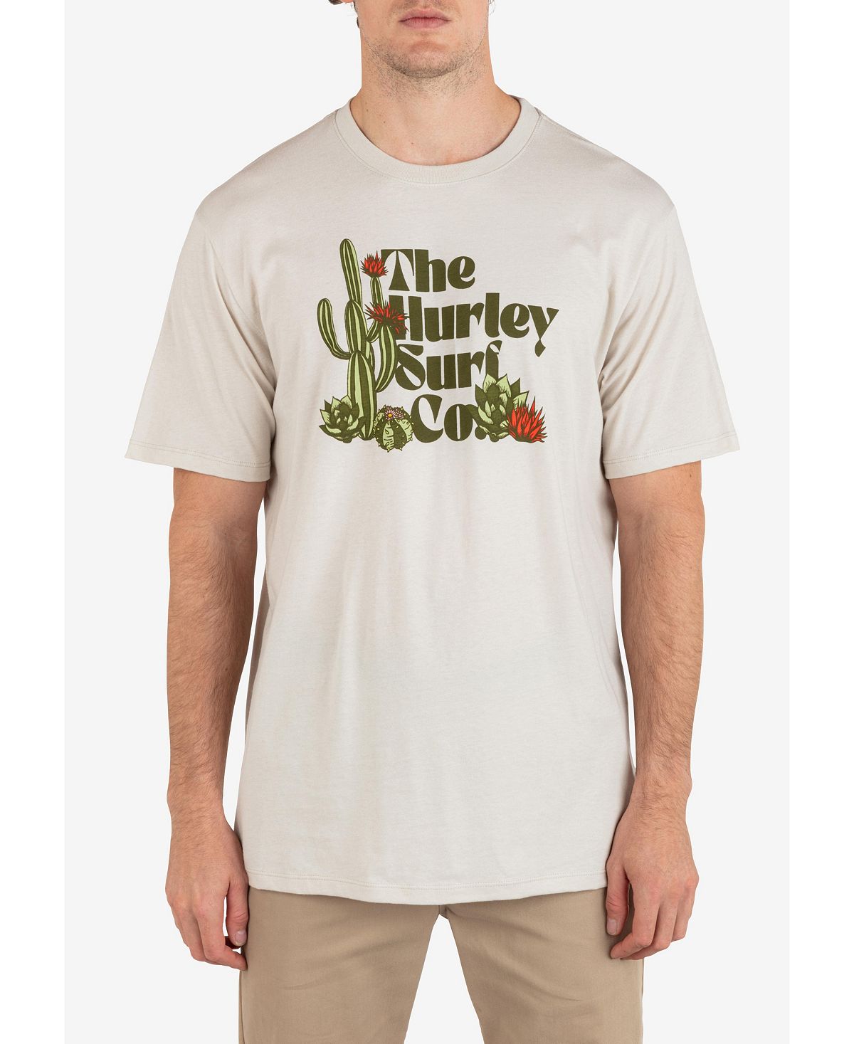 Мужская повседневная футболка Baja с коротким рукавом Hurley мужская повседневная футболка с коротким рукавом для укулеле hurley тан бежевый
