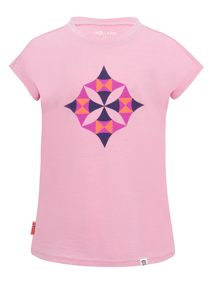 

Спортивная футболка Trollkids Funktionsshirt Sandefjord T, розовый