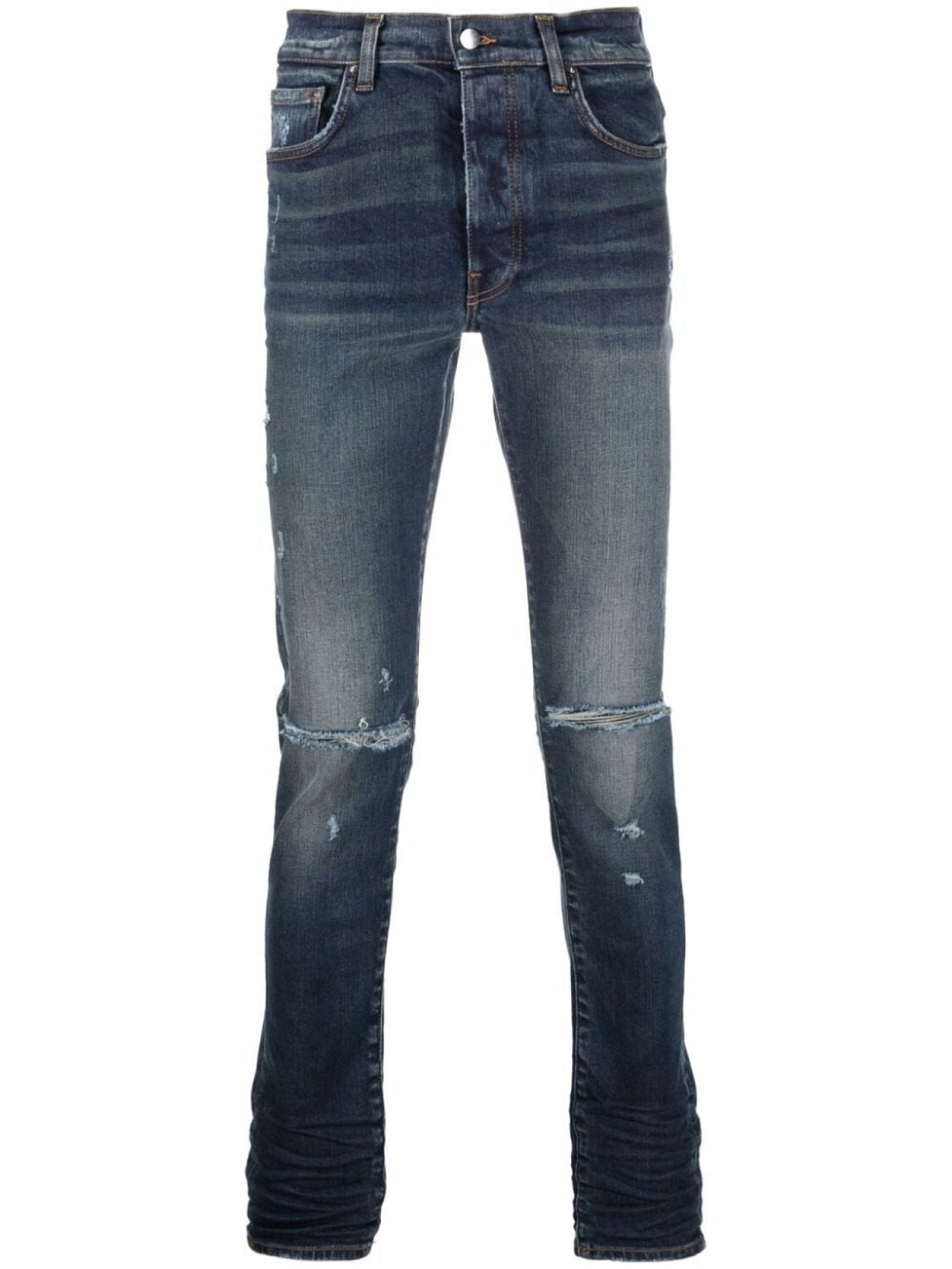 

AMIRI джинсы скинни с эффектом потертости, синий