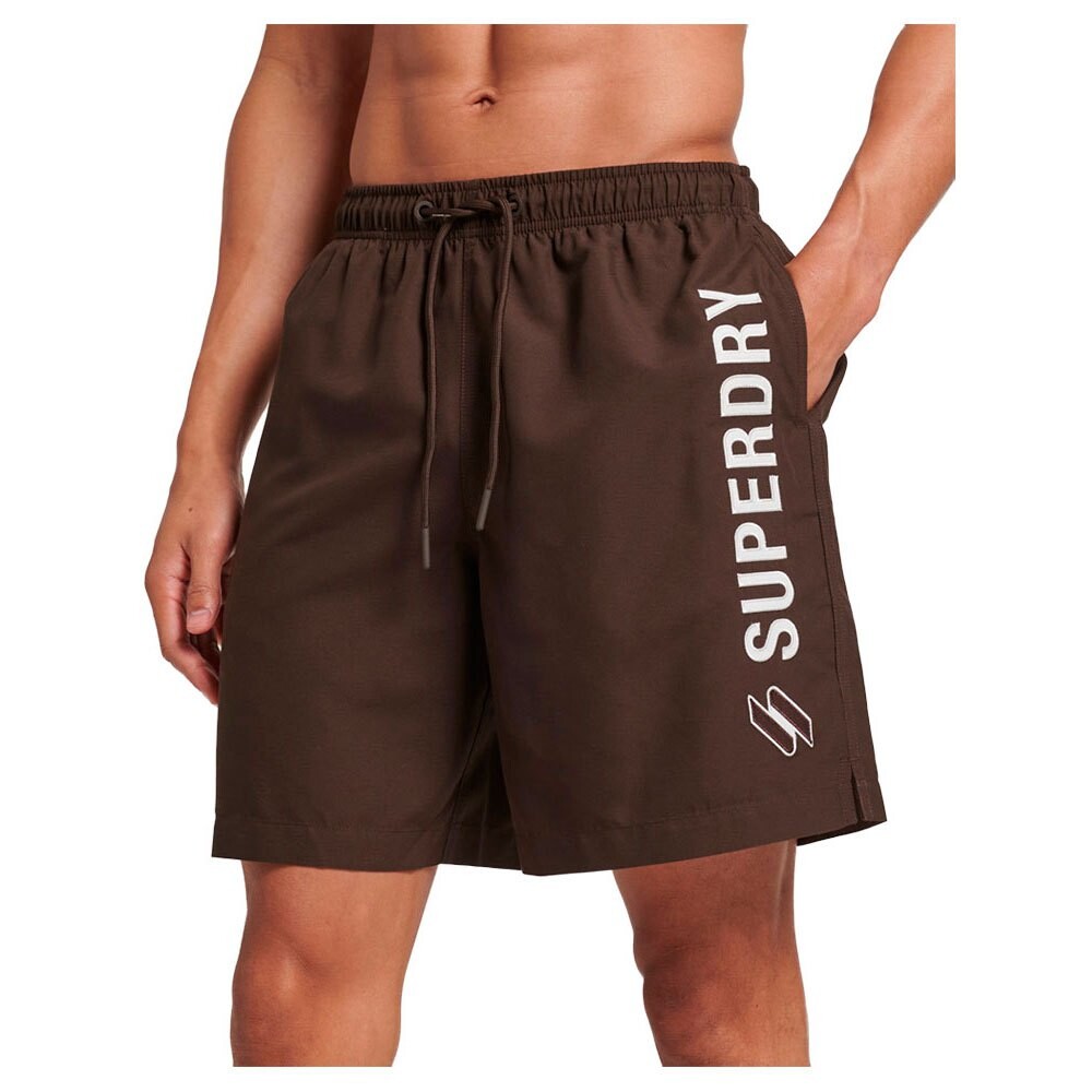 

Шорты для плавания Superdry Code Applique 19´´, коричневый