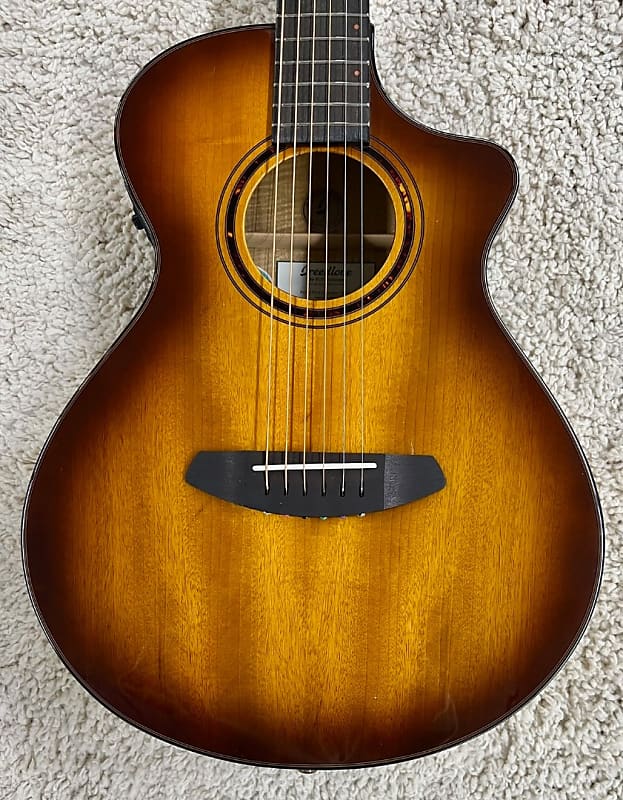 Акустическая гитара Breedlove Pursuit Exotic S Companion CE Acoustic Electric Guitar, Tiger's Eye
