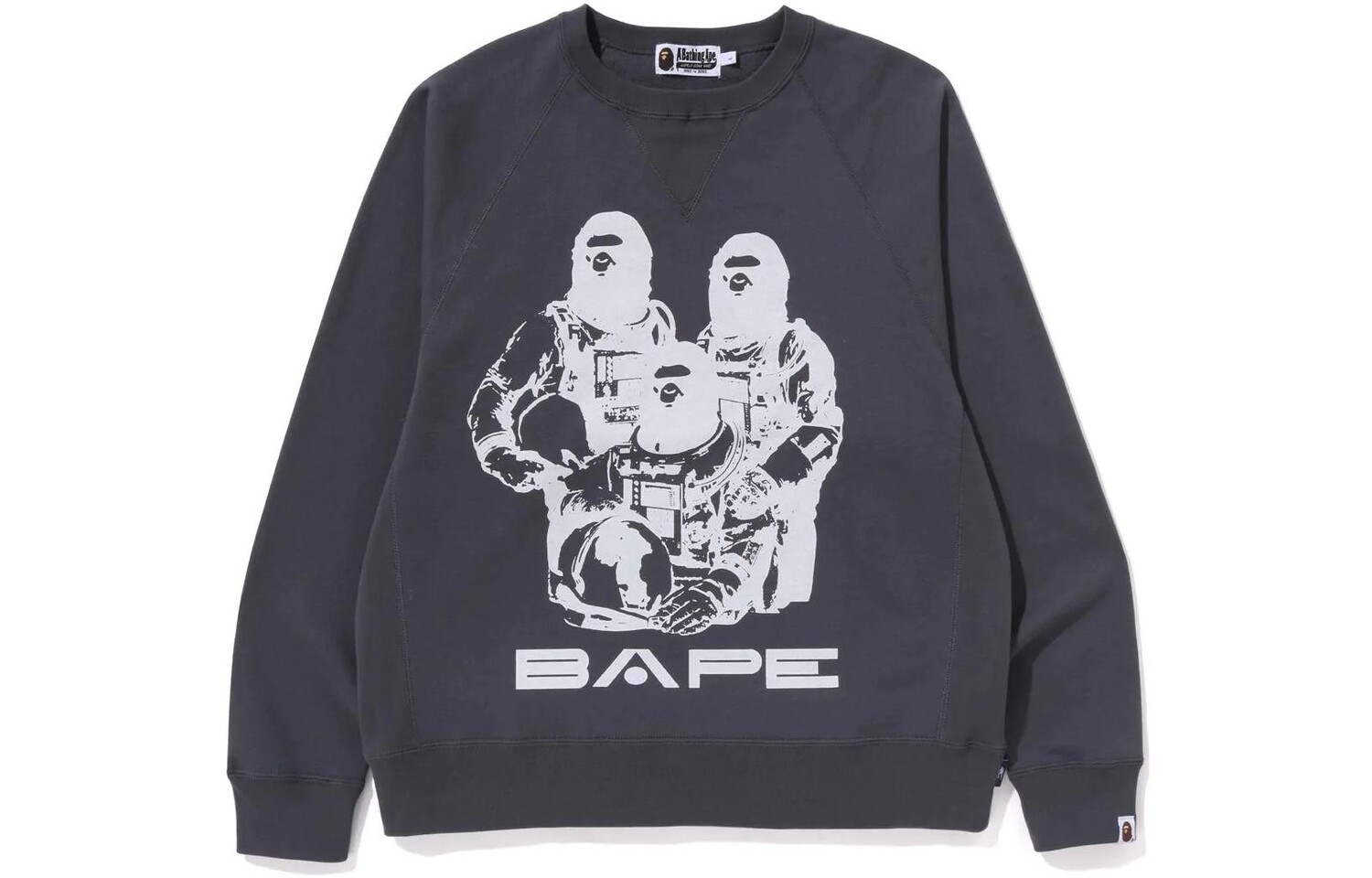 

BAPE Relaxed Fit Space System Crewneck A Bathing Ape, синий
