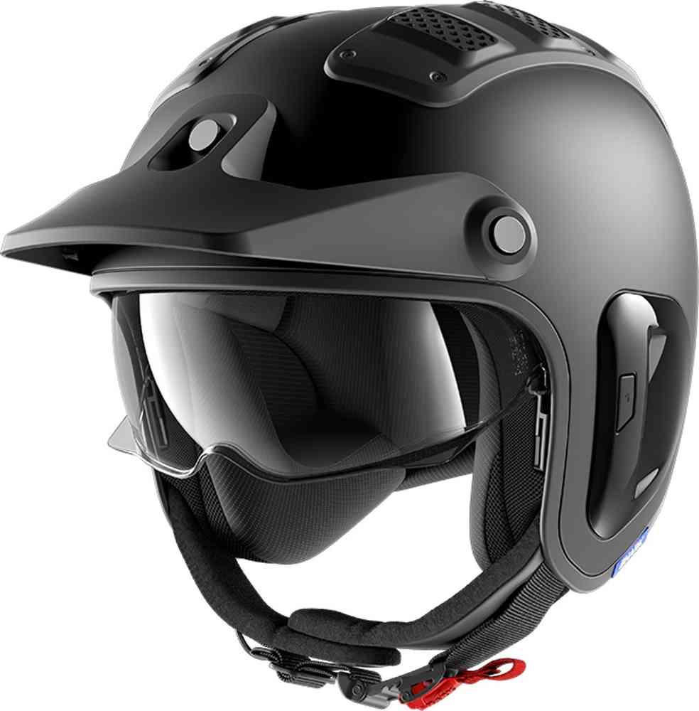 X-Drak 2 Бланковый реактивный шлем Shark, черный мэтт шлем las virtus carbon велосипедный шлем las virtus carbon матовый черный l xl 109 lb00030021 109l xl