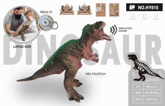 Динозавр со звуком Maksik игрушка хваталка 1toy динозавр со звуком 44 см