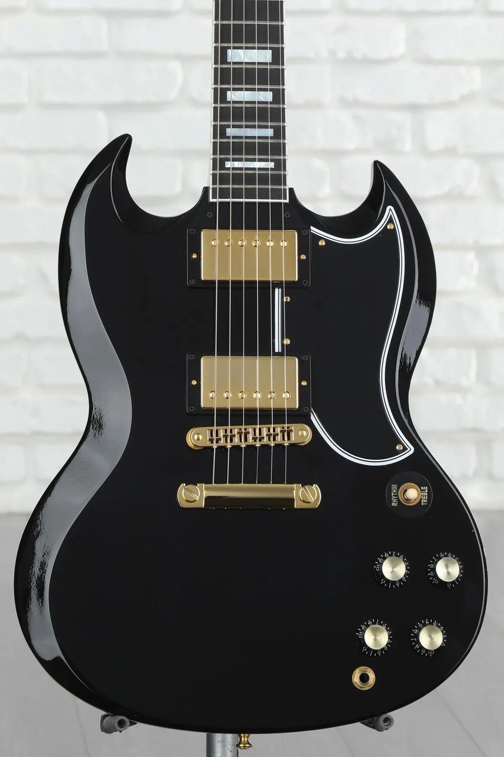 

Gibson Custom SG Custom — черное дерево с накладкой грифа из черного дерева