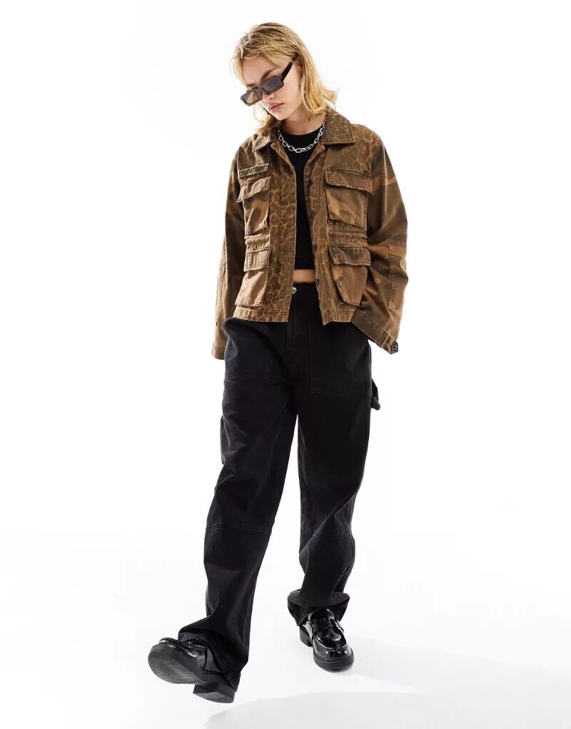 

Коричневая куртка AllSaints Finch leppo