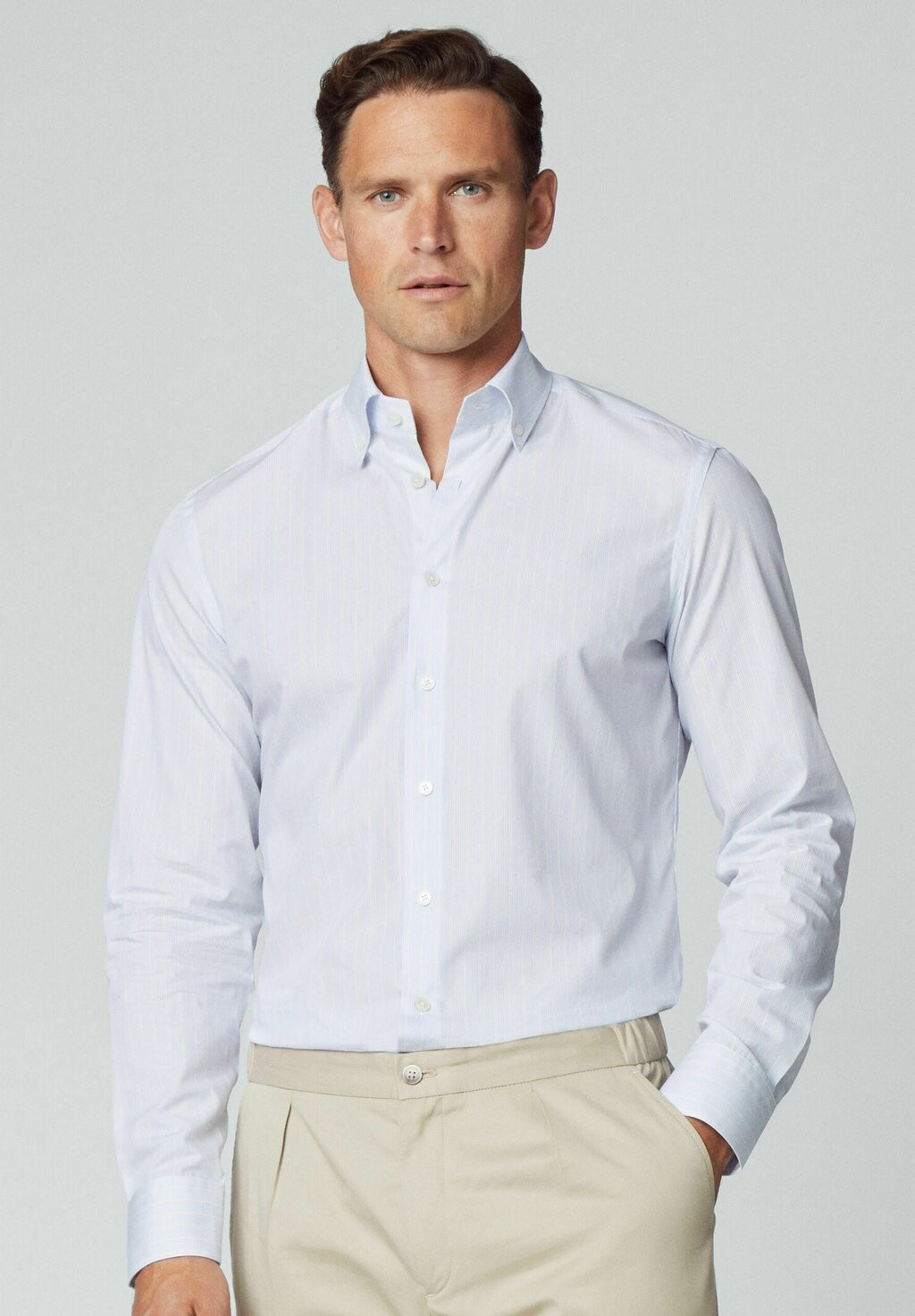 

Рубашка Classic Stripe Hackett London, цвет blue pink