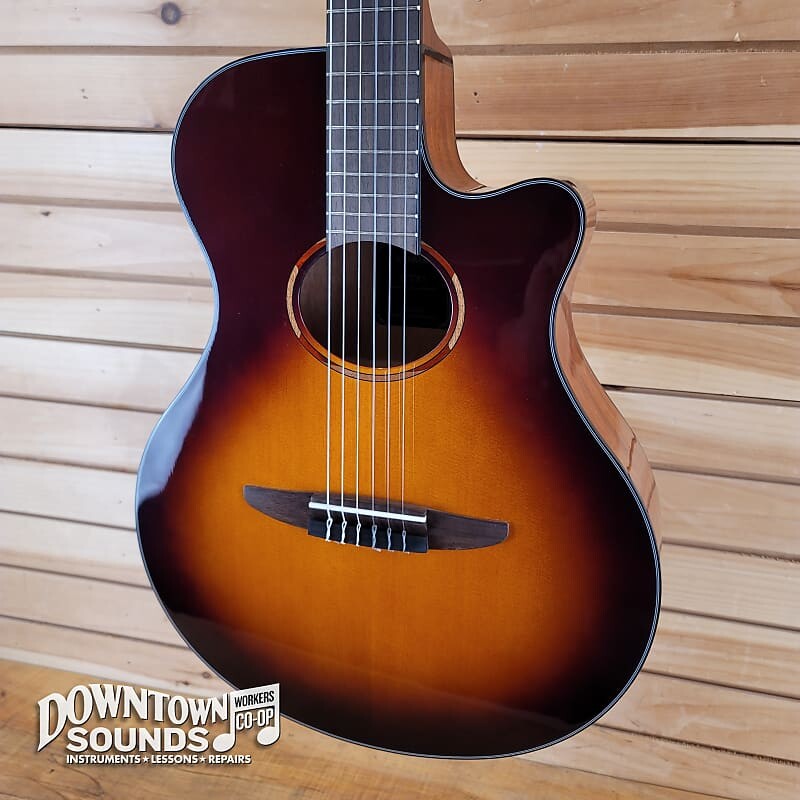 

Акустическая гитара Yamaha NTX1 Thinline Acoustic/Electric Nylon String Guitar - Brown Sunburst