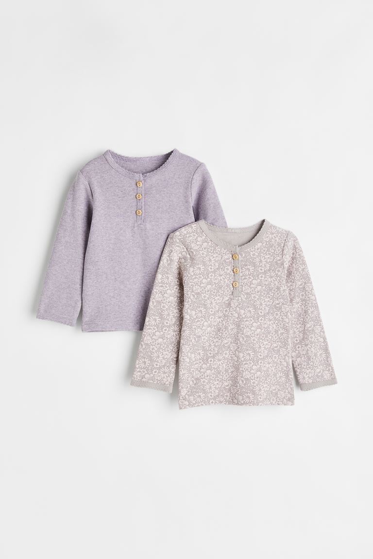 

Комплект из 2 рубашек с длинными рукавами H&M